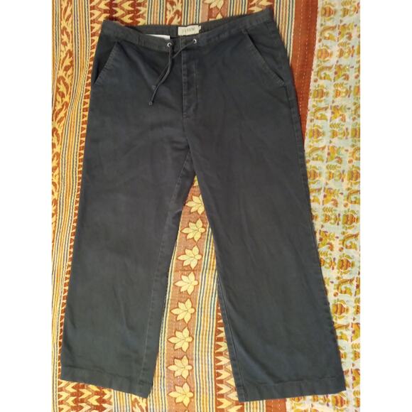 J.Crew Men's Drawstring Pants Made in Mauritius SZ 34 L Gray - Picture 1 of 7